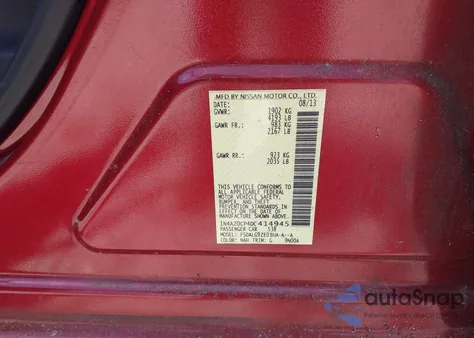 2013 Nissan Leaf Sl from USA, damaged, VIN 1N4AZ0CP4DC414945